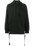 John Lawrence Sullivan Strap Hoodie, Men's, Size: Large, Black, Cotton