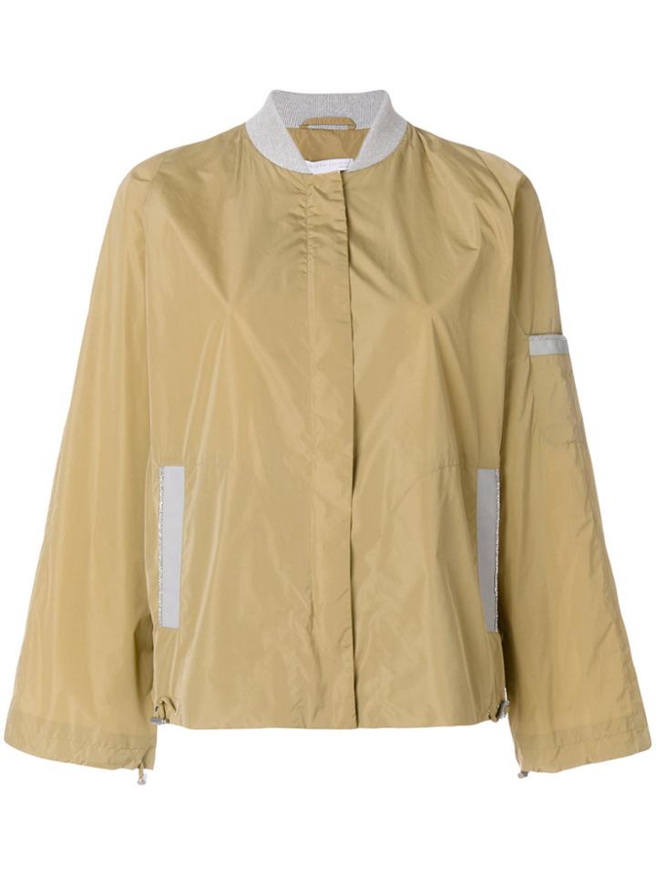 Fabiana Filippi Zipped Fitted Jacket - Brown