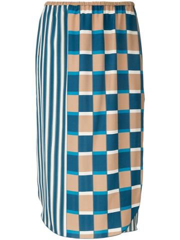 Seya. Printed Midi Skirt - Multicolour