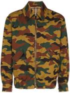 Burberry Camouflage Reversible Check Jacket - Green