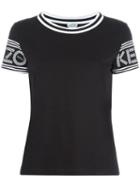 Kenzo Round Neck T-shirt, Women's, Size: Medium, Black, Cotton