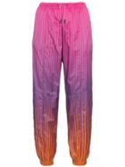 House Of Holland Stripe Print Ripstop Track Pants - Pink