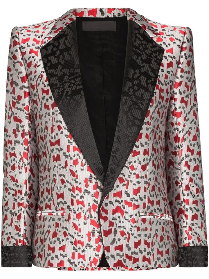 Haider Ackermann Abstract Jacquard Blazer - Grey