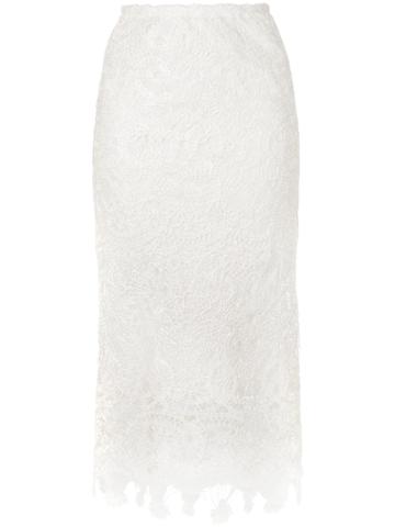 Lila. Eugenie Lace Layer Skirt - White