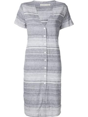 Shades Of Grey By Micah Cohen Striped Shirt Dress