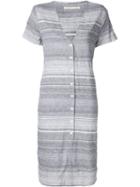 Shades Of Grey By Micah Cohen Striped Shirt Dress