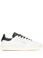 Ghoud Contrast Heel Counter Lace-up Sneakers - White