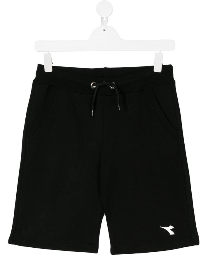 Diadora Junior Teen Drawstring Track Shorts - Black