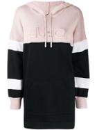 Liu Jo Textured Colour Block Hoodie - Black