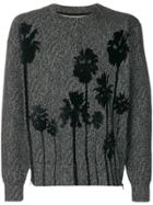 Christian Pellizzari Palm Tree Motif Jumper - Black