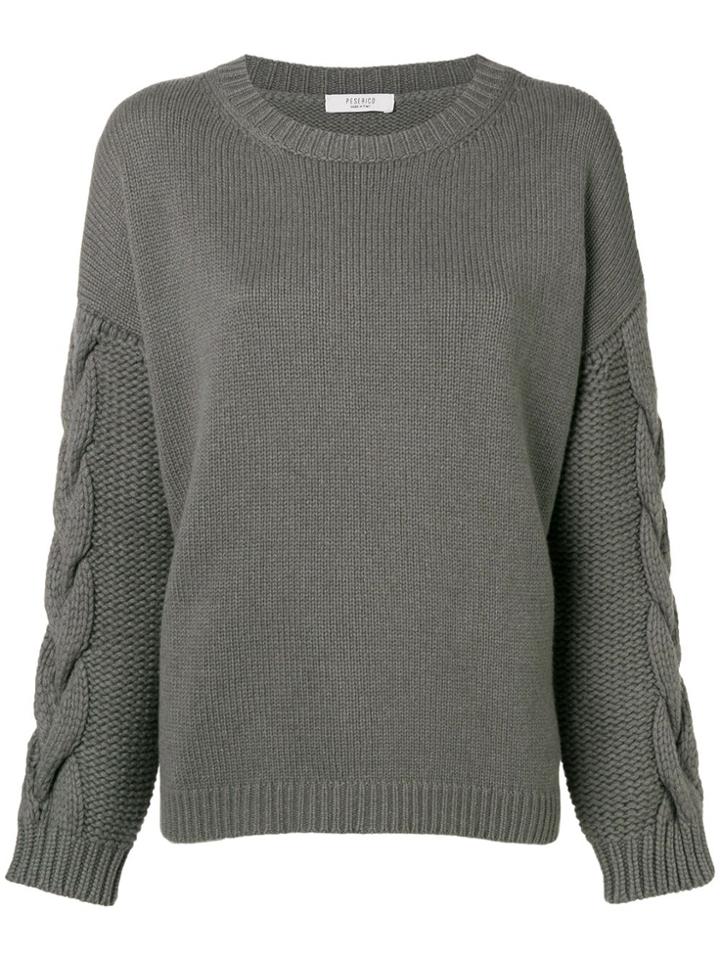 Peserico Round Neck Jumper - Grey