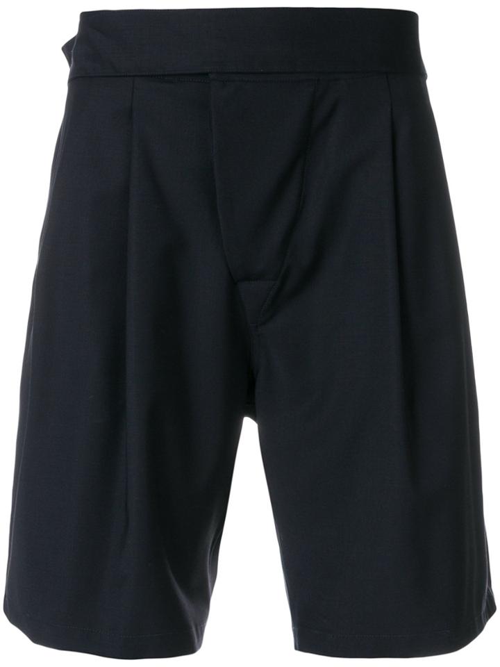 Maison Flaneur High Waisted Shorts - Blue