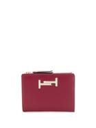 Tod's Logo-plaque Passport Holder - Red