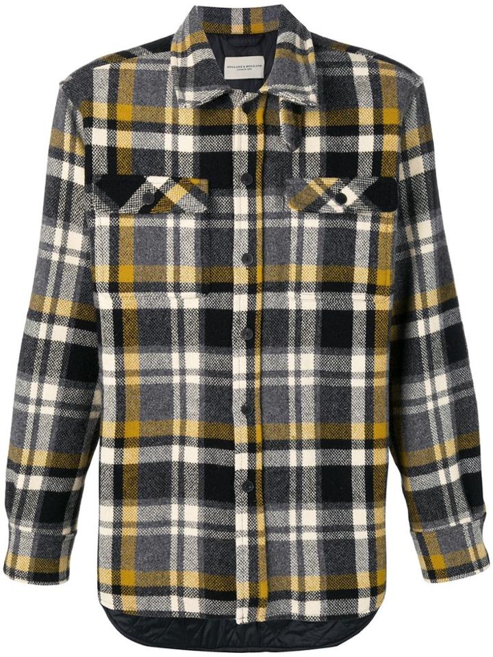 Holland & Holland Plaid Flannel Shirt - Black