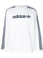 Adidas Originals - Linear Crew Sweatshirt - Men - Cotton/organic Cotton/polyester - L, White, Cotton/organic Cotton/polyester