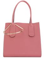 Roksanda Tote Bag With Gold Tone Detail, Women's, Pink/purple, Leather
