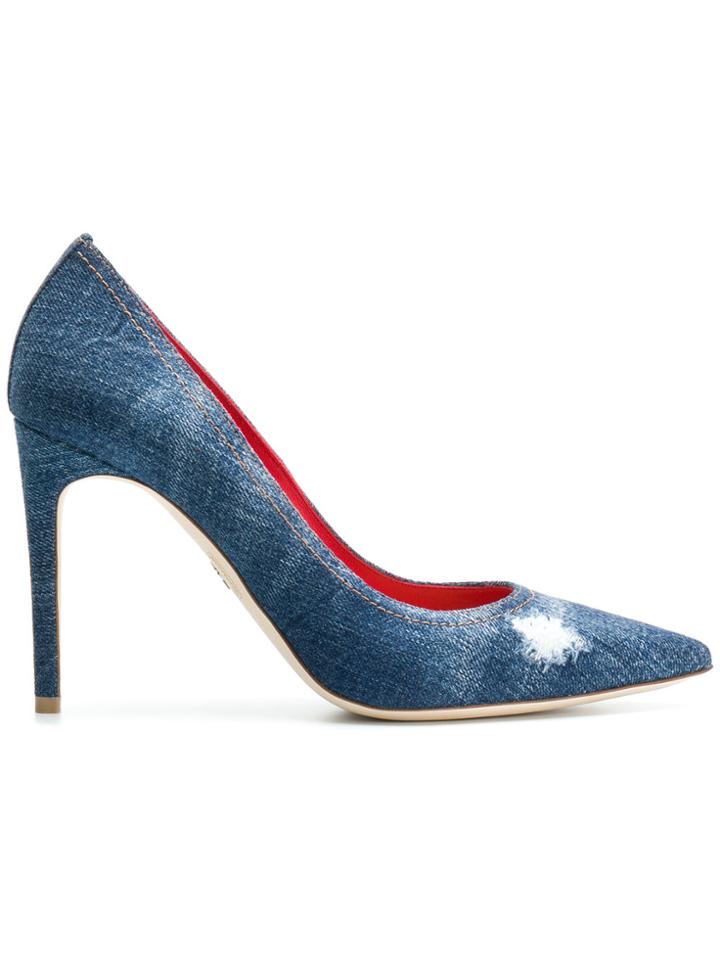 Dsquared2 Pointed Denim Pumps - Blue