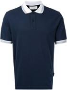 Contrast Collar Polo Shirt - Men - Cotton/spandex/elastane - Xl, Blue, Cotton/spandex/elastane, Cerruti 1881