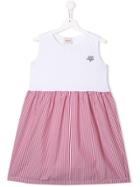 Mariuccia Milano Kids Striped Skirt Dress - White