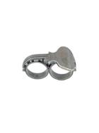 Ann Demeulemeester Key Double Ring - Metallic