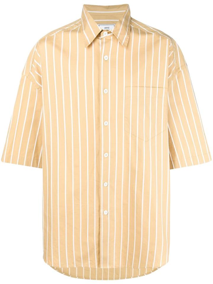 Ami Alexandre Mattiussi Short Sleeve Shirt - Yellow