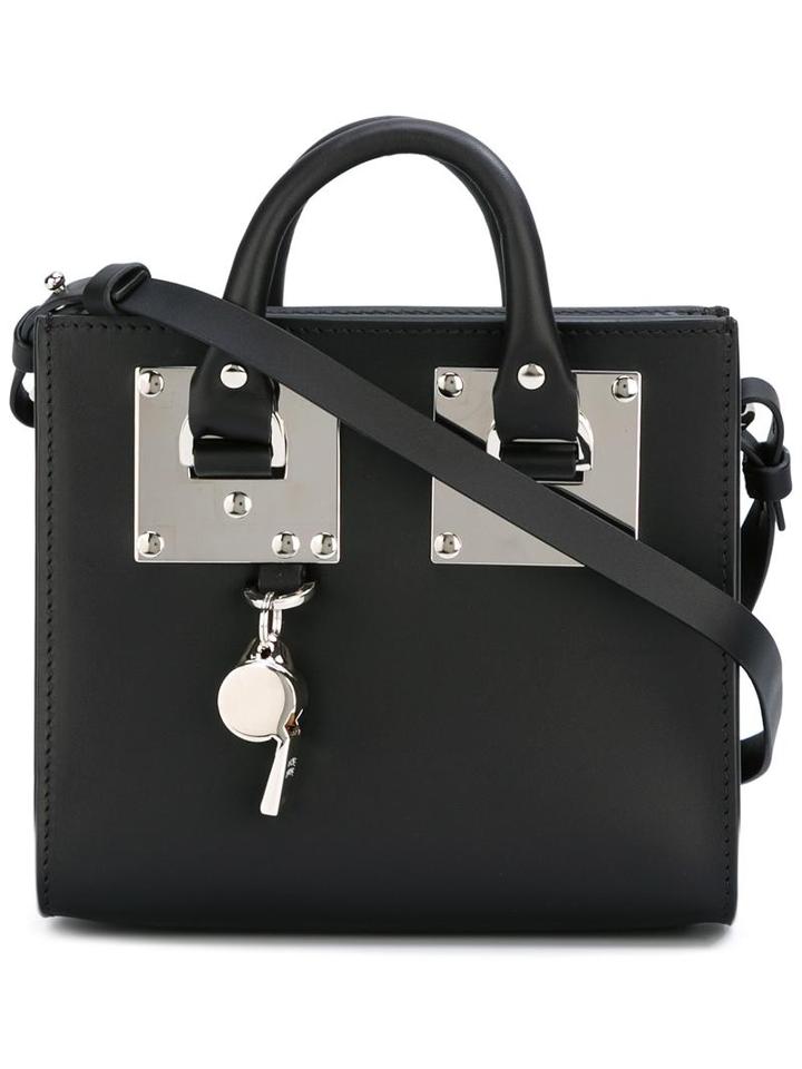 Sophie Hulme - Stylised Stud Detail Shoulder Bag - Women - Leather - One Size, Women's, Black, Leather