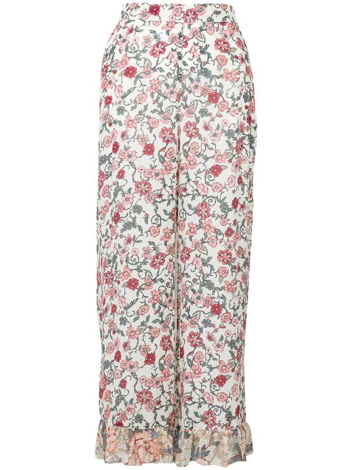 See By Chloé - Floral Palazzo Pants - Women - Silk/viscose - 38, Silk/viscose