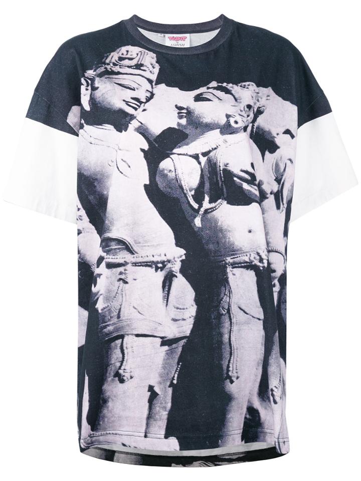 Ashish Sculpture Print T-shirt - Blue