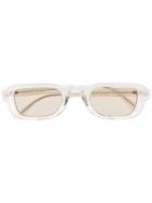 Kuboraum Rectangular-frame Sunglasses - White