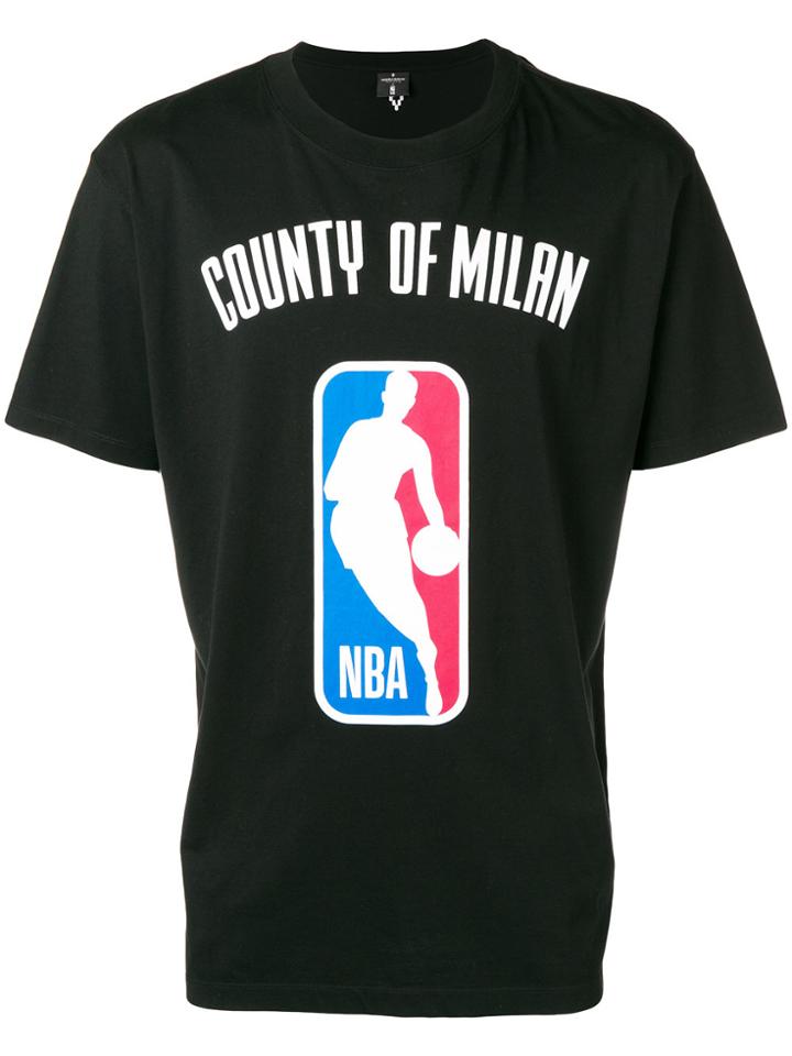 Marcelo Burlon County Of Milan Nba Print T-shirt - Black