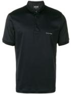 Giorgio Armani Chest Logo Polo Shirt - Blue