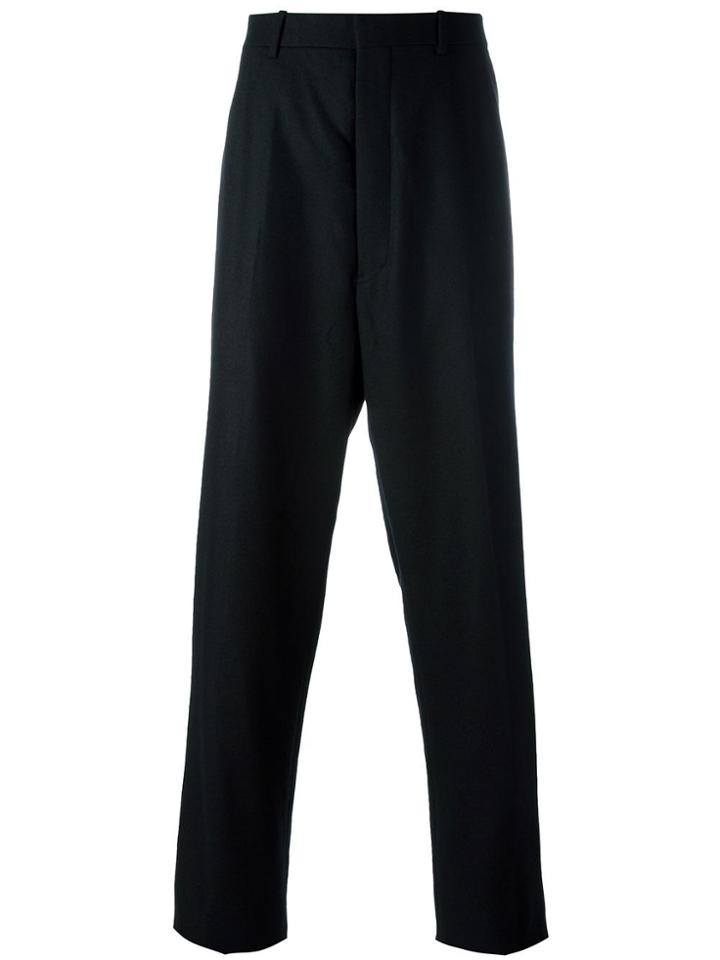 Thom Browne Satin Stripe Trousers - Black
