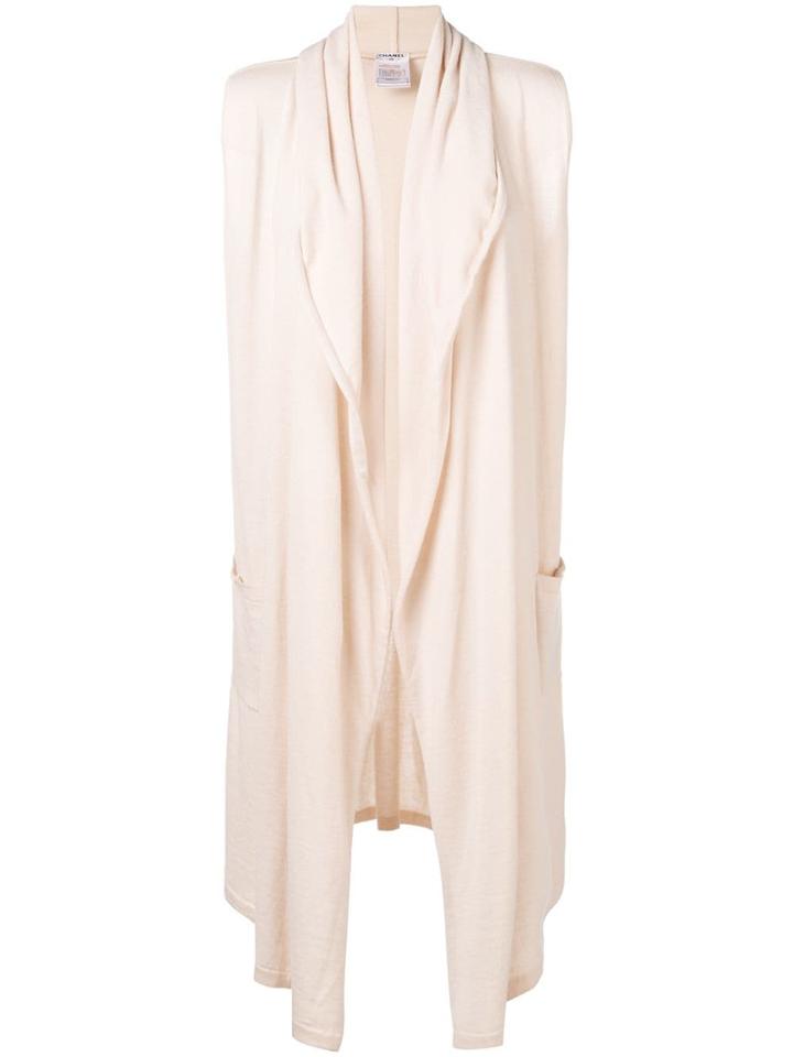 Chanel Vintage Sleeveless Elongated Jacket - Neutrals