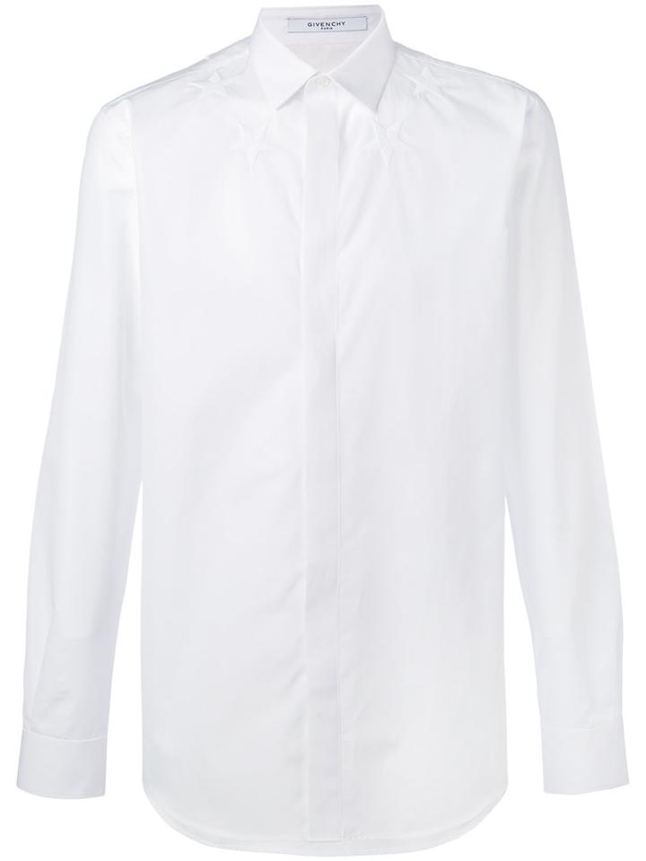 Givenchy - Star Embroidered Shirt - Men - Cotton/polyester/ceramic - 40, White, Cotton/polyester/ceramic