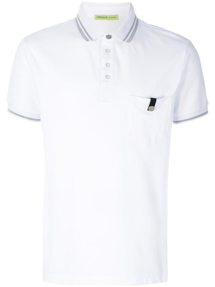 Versace Jeans Pocket Polo Shirt - White