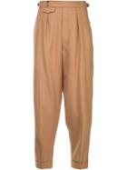 Ports V Straight-leg Trousers - Brown