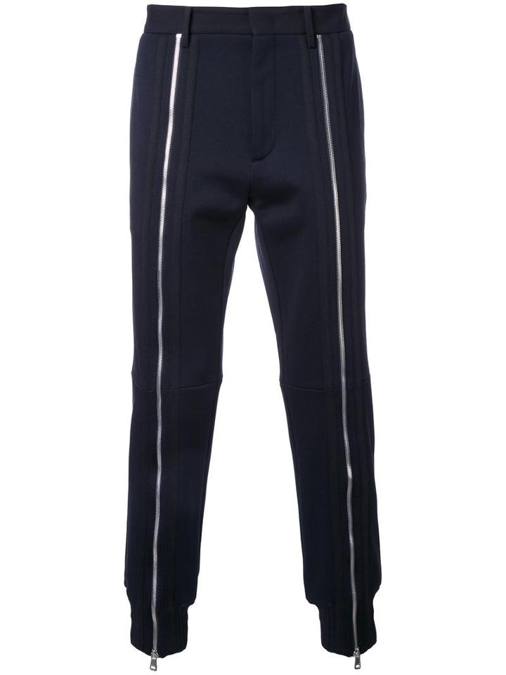 Juun.j Zipped Detail Trousers, Men's, Size: 48, Black, Cotton/nylon/polyester