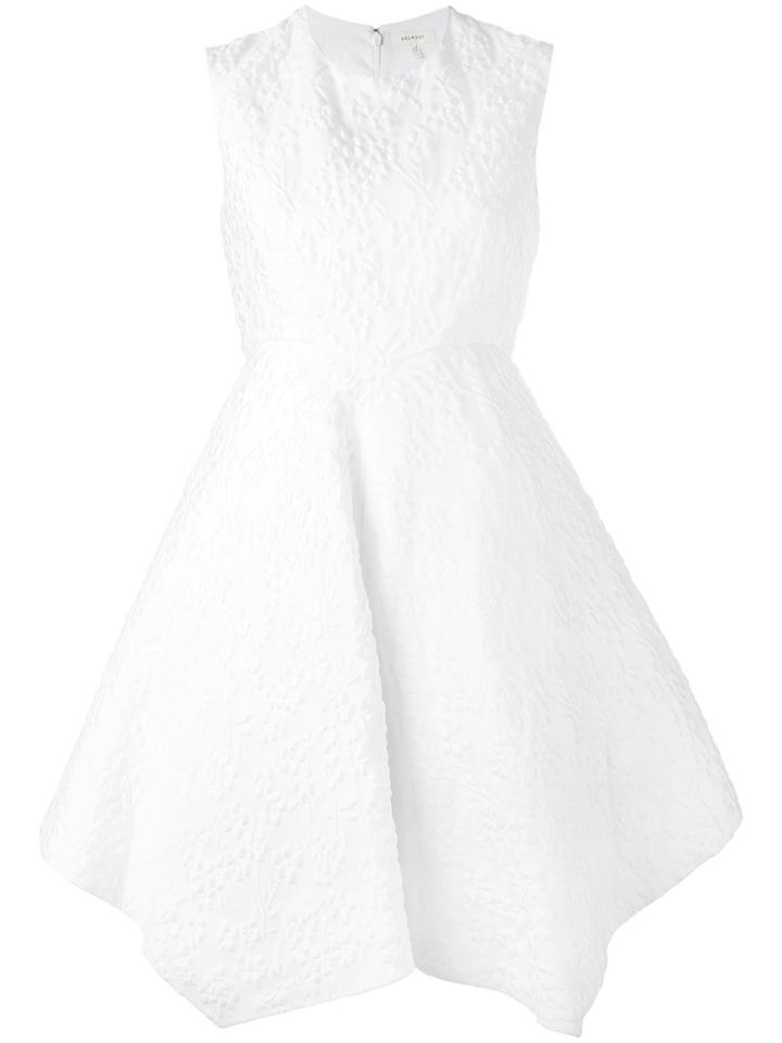 Delpozo Asymmetric Short Dress - White