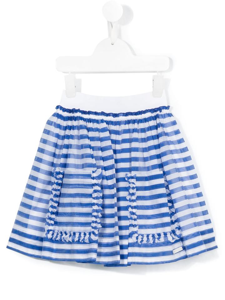 Mi Mi Sol Striped Skirt, Girl's, Size: 8 Yrs, Blue