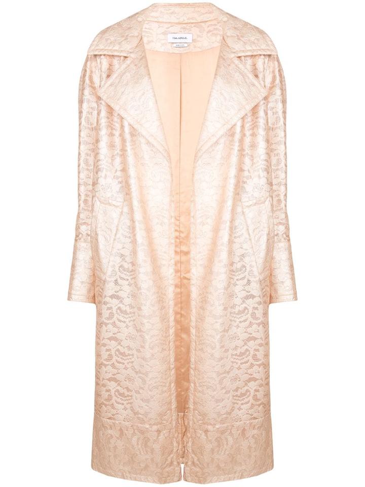 Yigal Azrouel Lace Trench Coat - Pink