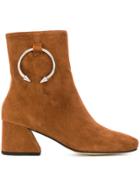 Dorateymur Ring Embellished Boots - Brown
