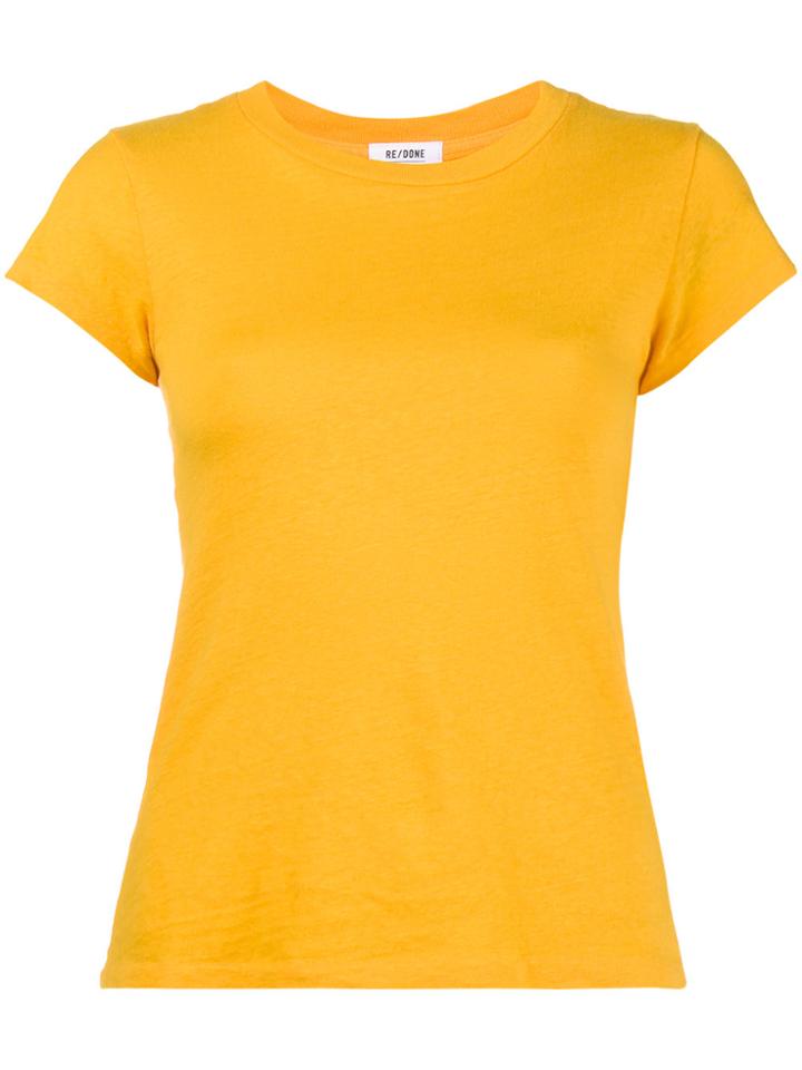 Re/done 1960s Slim T-shirt - Yellow & Orange