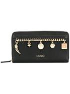 Liu Jo Charm-embellished Wallet - Black