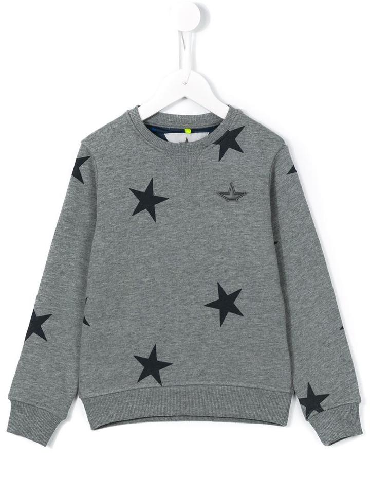 Macchia J Kids Star Print Sweatshirt, Boy's, Size: 10 Yrs, Grey