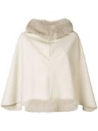 Max Mara Collared Cape - Nude & Neutrals