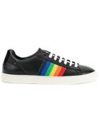 Dsquared2 Rainbow Stripe Low-top Sneakers - Black