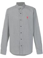Ami Alexandre Mattiussi Button-down Shirt Chest Embroidery - Black