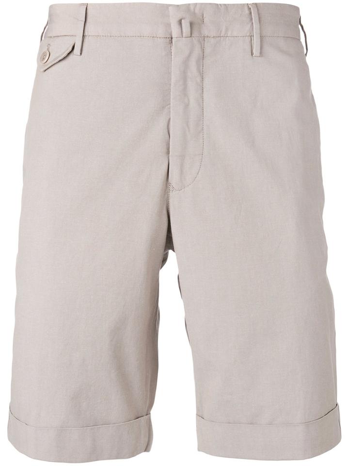 Incotex - Chino Shorts - Men - Cotton/spandex/elastane - 48, Nude/neutrals, Cotton/spandex/elastane