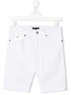 Tommy Hilfiger Junior Teen Slim-fit Denim Shorts - White