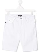 Tommy Hilfiger Junior Teen Slim-fit Denim Shorts - White